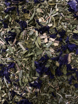 functional tea creation by lemond with malve, lavenda and moringa